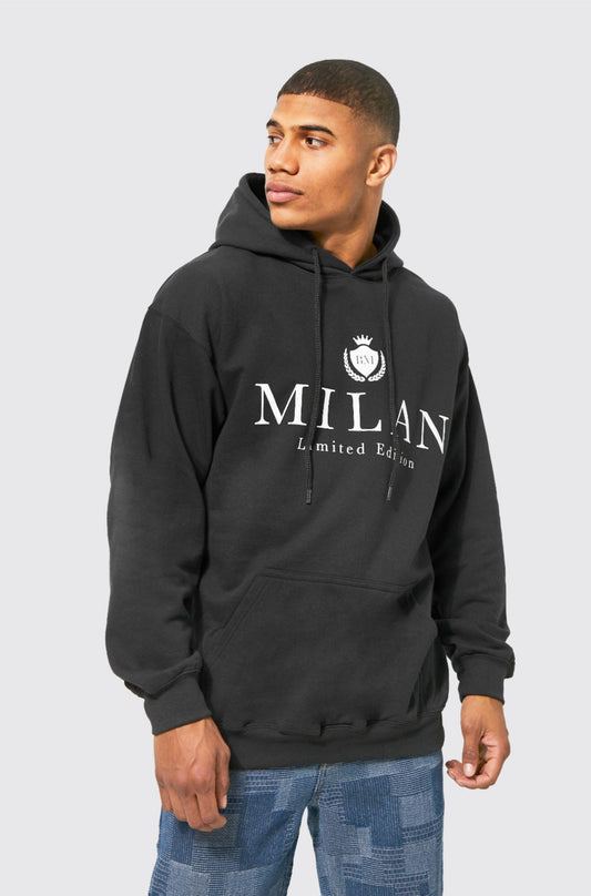 Oversized Milan Graphic Hoodie